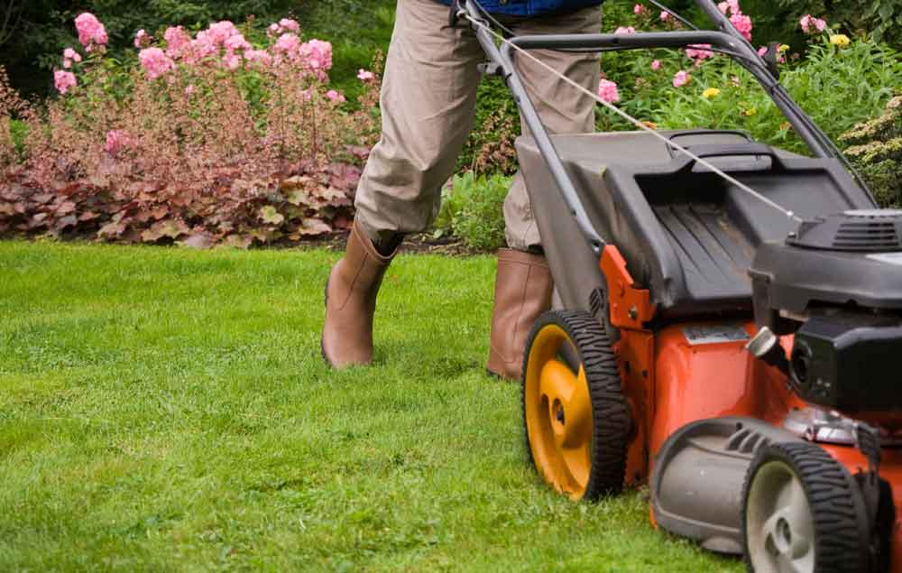 mowing